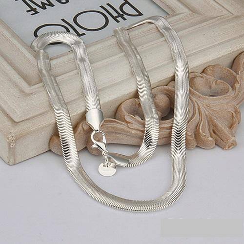Mens Stunning & Elegant 925 Stamped Sterling Silver Chain  ( 60cm )